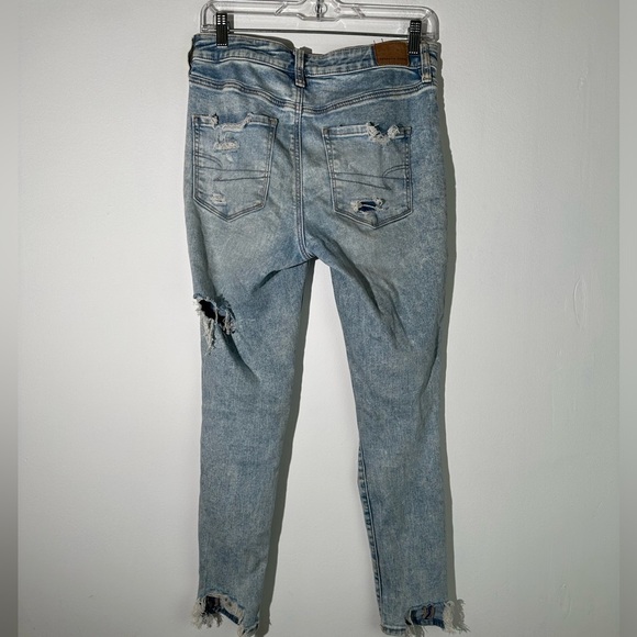 American Eagle Tattered Distressed Stretch Jeans - Picture 6 of 7